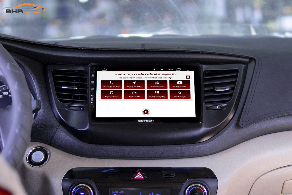 Điều khiển bằng giọng nói thông minh màn hình Gotech GT8 Max Hyundai Tucson 2015 - 2018
