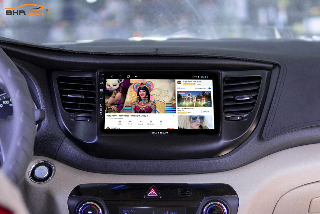 Gotech GT8 Max Hyundai Tucson 2015 - 2018 giải trí Youtube, xem phim sống động 