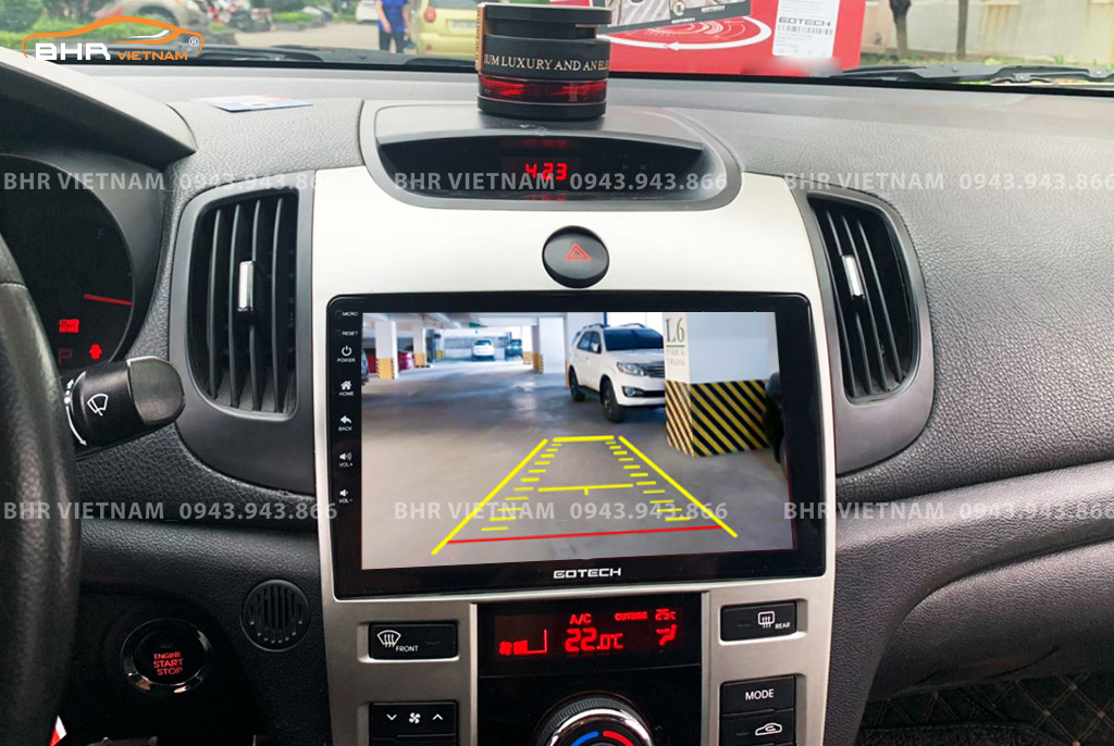 Màn hình gotech GT8 Kia Forte 2008 - 2013 tích hợp camera lùi