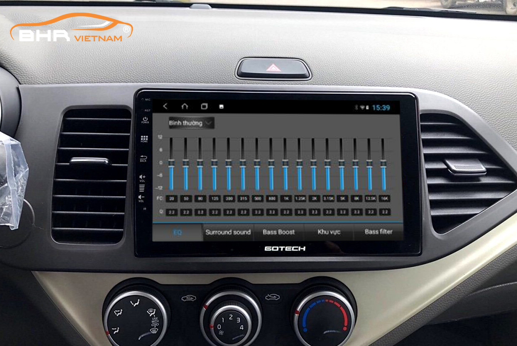 Màn hình Gotech GT8 Kia Morning 2011 - 2020 được trang bị hệ thống âm thanh DSP - Equalizer tới 32 dải tần 