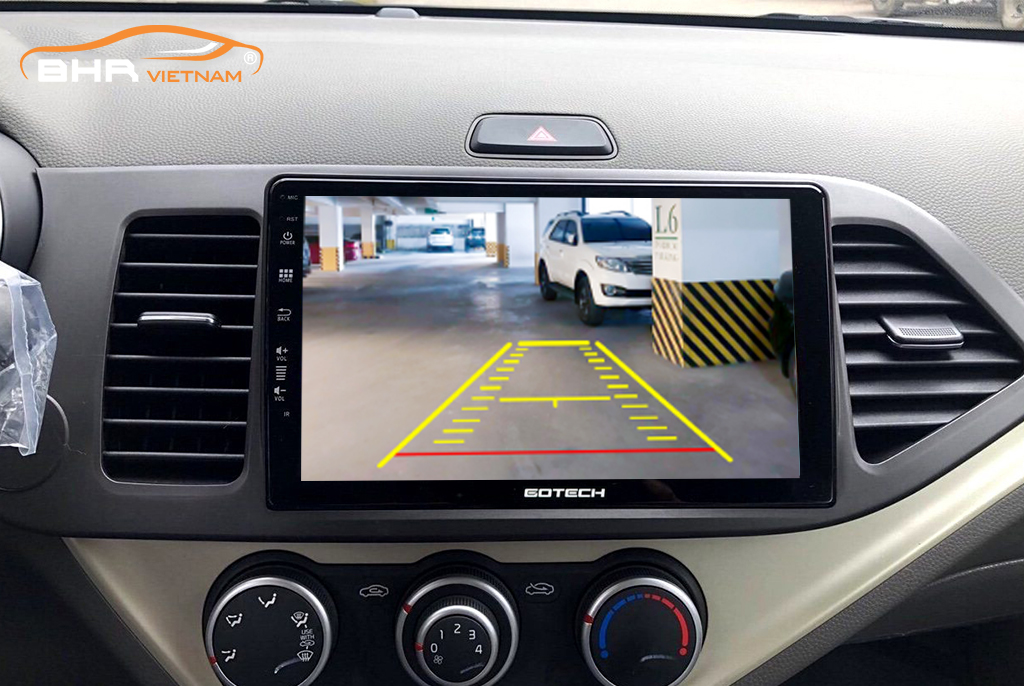 Màn hình gotech GT8 Kia Morning 2011 - 2020 tích hợp camera lùi
