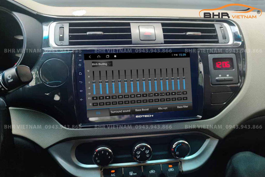 Trải nghiệm âm thanh DSP 32 kênh trên màn hình Gotech GT8 Kia Rio 2012 - nay