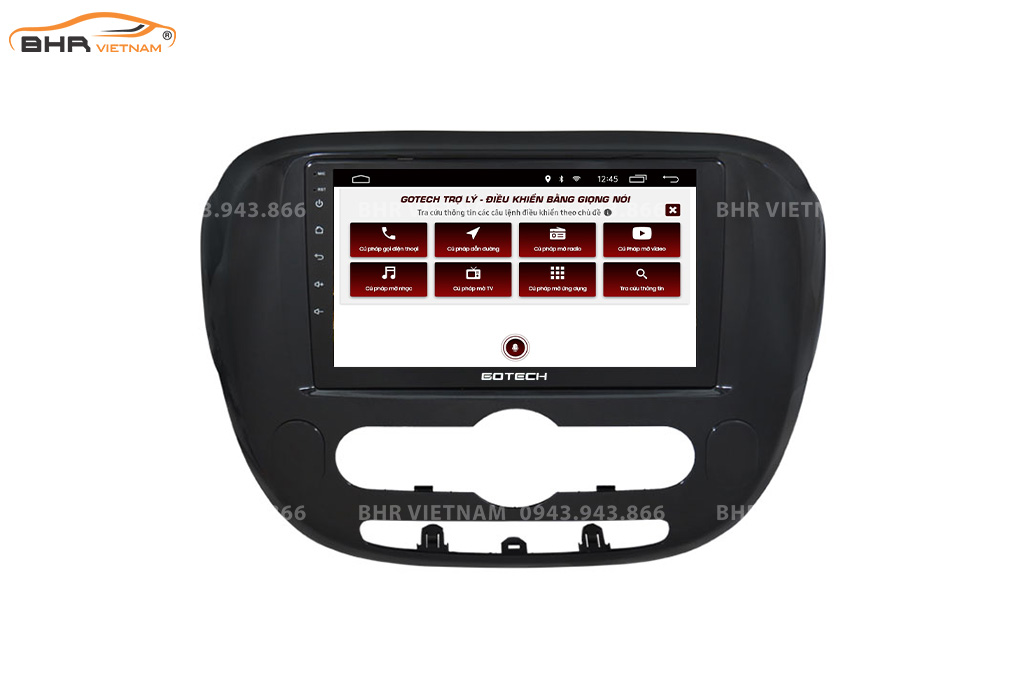 Điều khiển bằng giọng nói thông minh màn hình Gotech GT8 Kia Soul 2013 - 2019