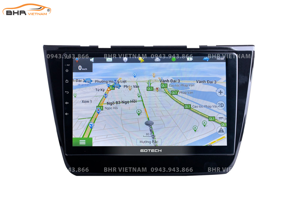 Màn hình Gotech GT8 MG ZS 2018 - nay tích hợp bản đồ chỉ đường thông minh Vietmap, Navitel, Googlemap 
