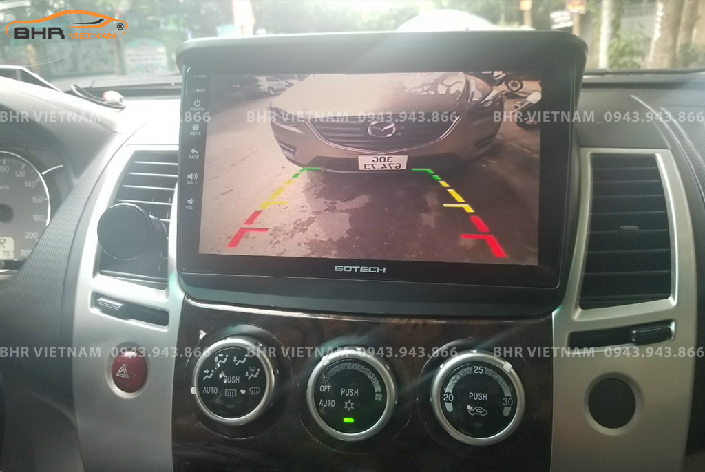 Màn hình gotech GT8 Mitsubishi Pajero Sport 2011 - 2017 tích hợp camera lùi