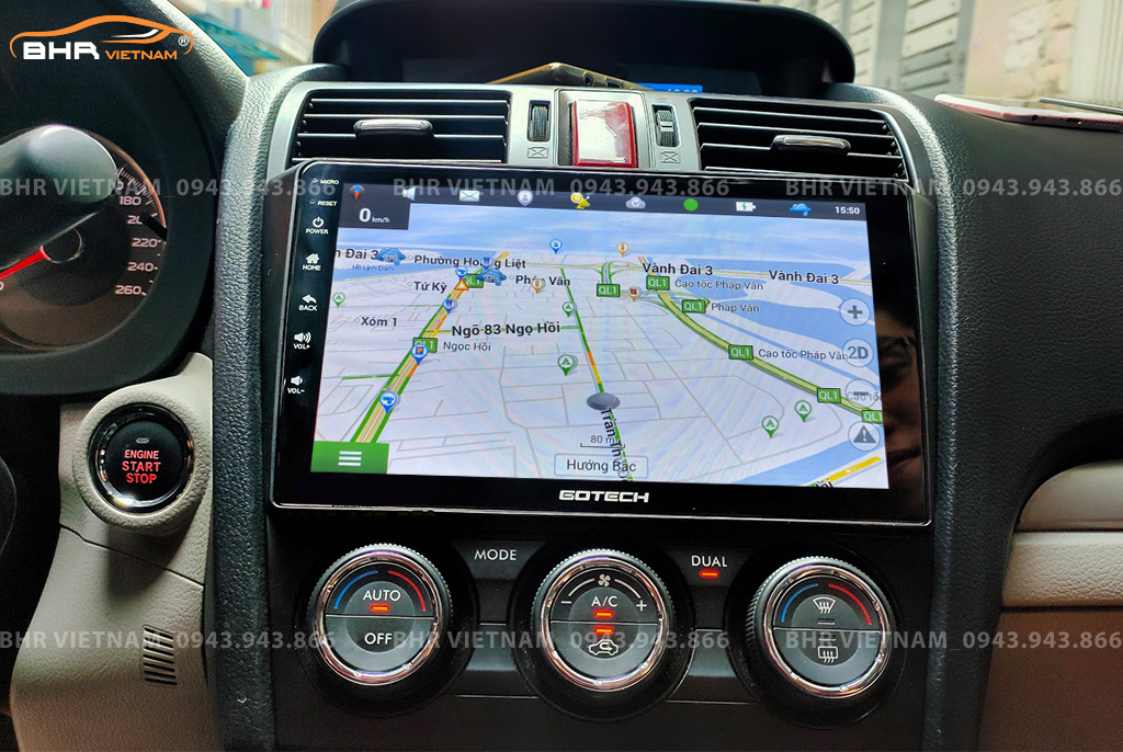 Màn hình Gotech GT8 Subaru Forester 2013 - 2019 tích hợp bản đồ chỉ đường thông minh Vietmap, Navitel, Googlemap 