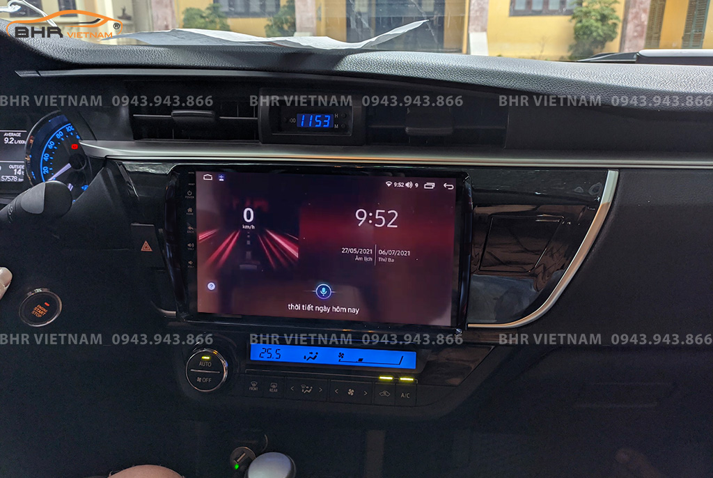 Điều khiển bằng giọng nói thông minh màn hình Gotech GT8 Toyota Altis 2014 - 2017