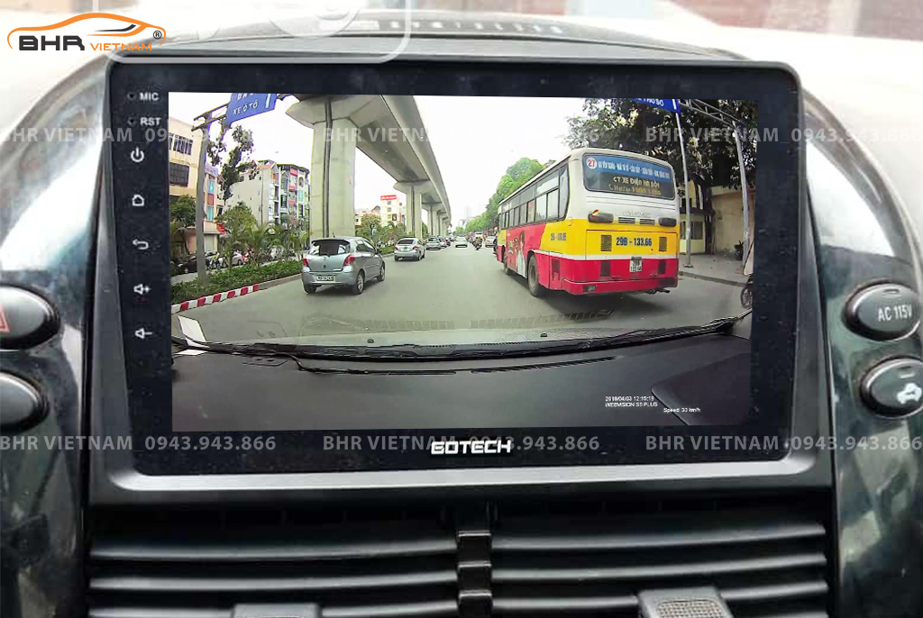 Màn hình gotech GT8 Toyota Sienna 2003 - 2010 tích hợp camera hành trình