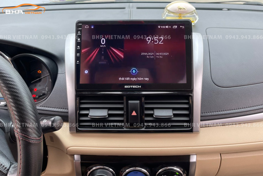 Điều khiển bằng giọng nói thông minh màn hình Gotech GT8 Toyota Vios 2014 - 2018