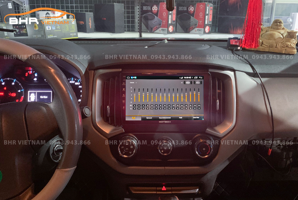 Trải nghiệm âm thanh DSP 32 kênh trên màn hình Gotech GT8 Max Chevrolet Colorado 2016 - nay