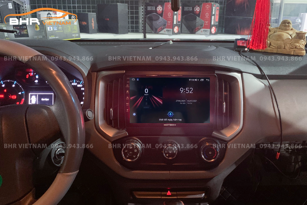 Điều khiển bằng giọng nói thông minh màn hình Gotech GT8 Max Chevrolet Trailblazer 2017 - nay