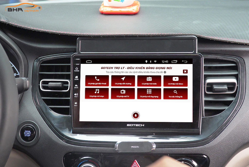 Điều khiển bằng giọng nói thông minh màn hình Gotech GT8 Max Hyundai Accent 2021 - nay