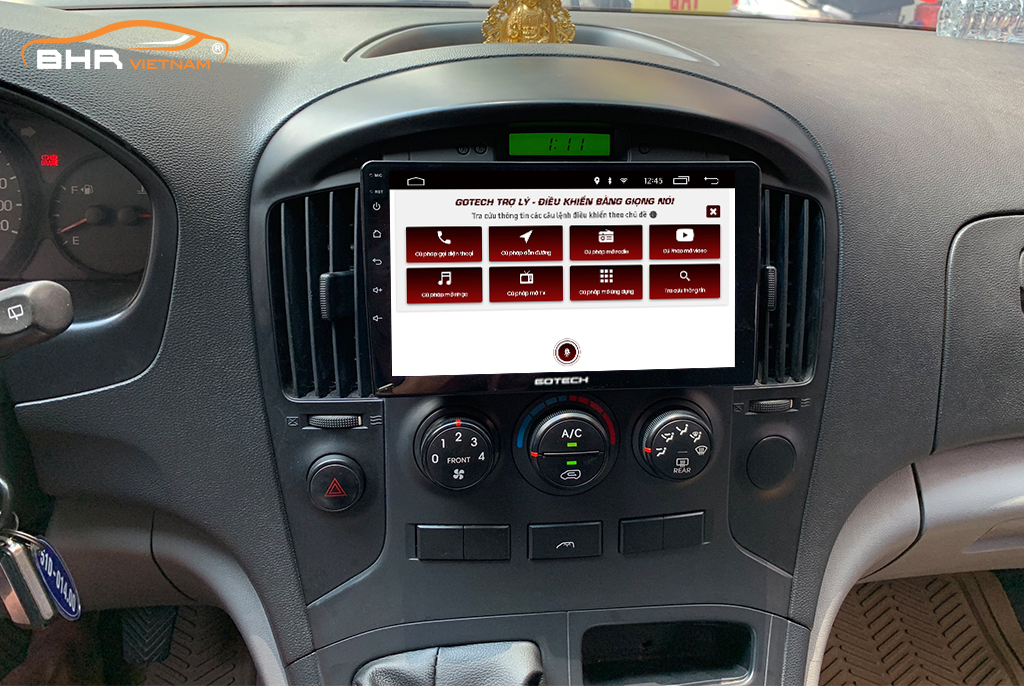 Điều khiển bằng giọng nói thông minh màn hình Gotech GT8 Max Hyundai Starex 2007 - nay