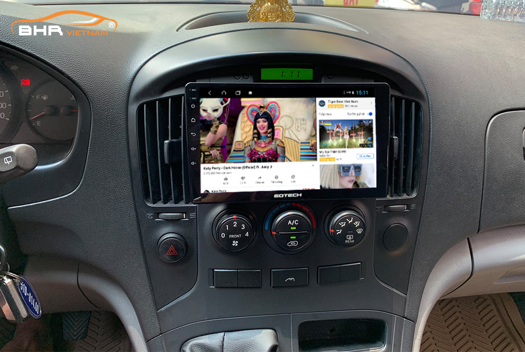 Xem trực tuyến youtube trên màn hình Gotech GT8 Max Hyundai Starex 2007 - nay