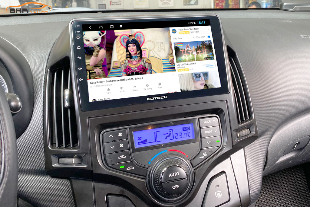 Xem trực tuyến youtube trên màn hình Gotech GT8 Max Hyundai i30, i30cw 2007 - 2011