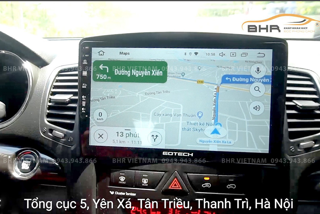 Bản đồ chỉ đường thông minh: Vietmap, Navitel, Googlemap trên màn hình GT8 Max Kia Sorento 2009 - 2013