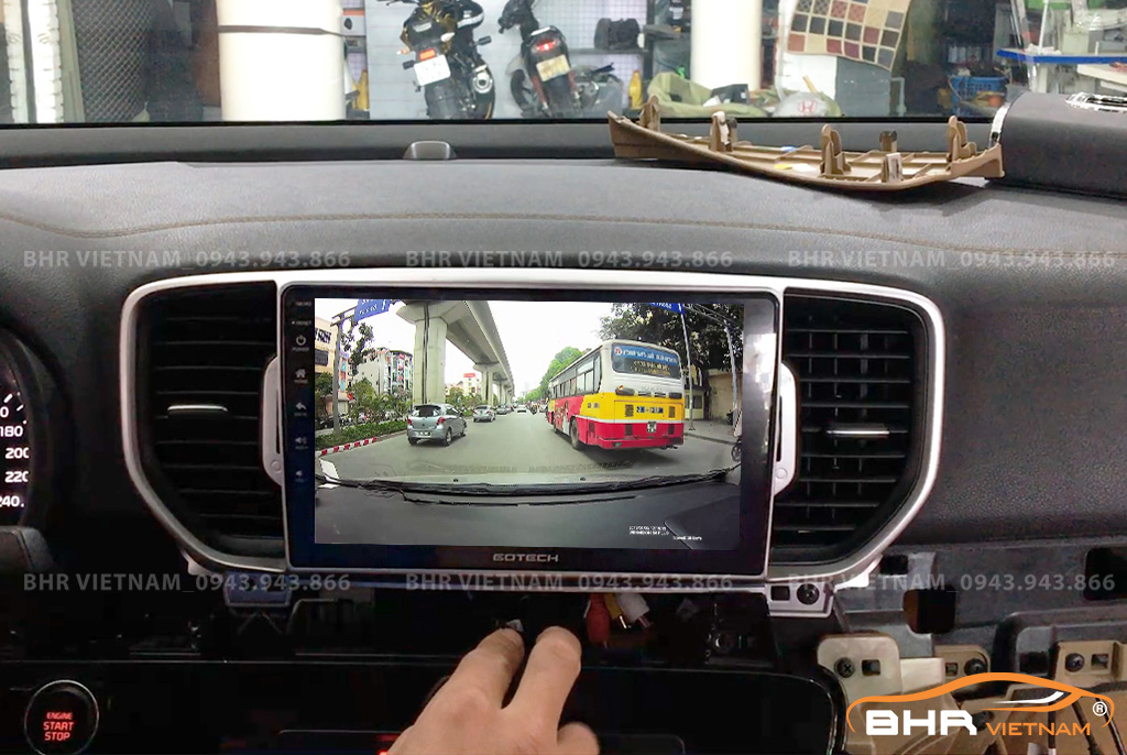  Màn hình DVD Gotech GT8 Max Kia Sportage 2016 - nay tích hợp camera hành trình
