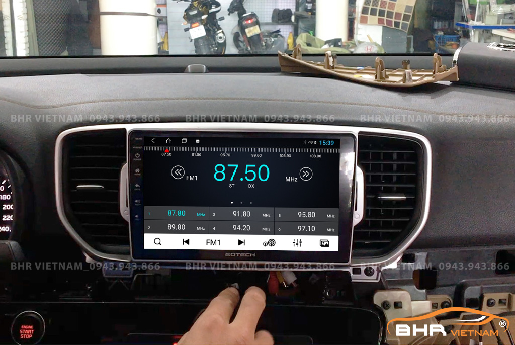 Màn hình Gotech GT8 Max lắp đặt vừa khít cho xe Kia Sportage 2016 - nay