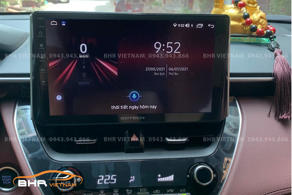 Điều khiển bằng giọng nói thông minh màn hình Gotech GT8 Max Toyota Cross 2020 - nay