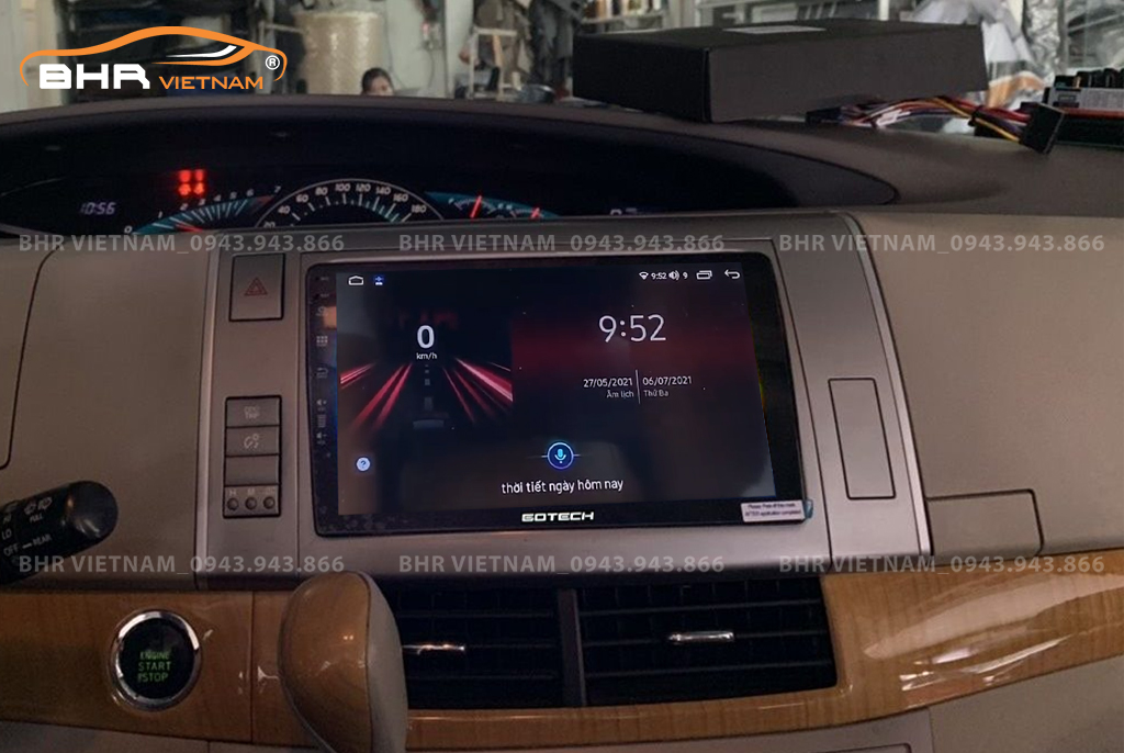 Điều khiển bằng giọng nói thông minh màn hình Gotech GT8 Max Toyota Previa 2006 - 2019