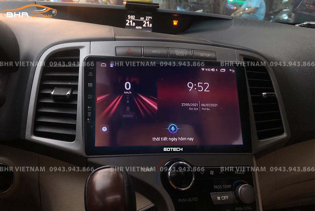 Điều khiển bằng giọng nói thông minh màn hình Gotech GT8 Max Toyota Venza 2009 - 2015