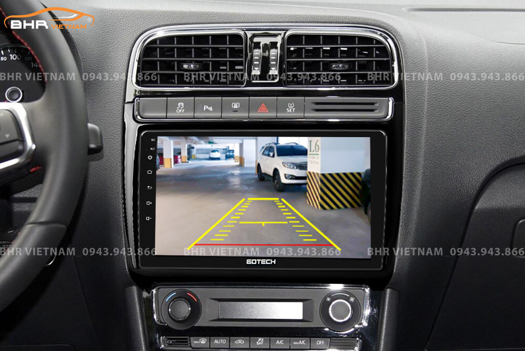Màn hình Gotech GT8 Max lắp đặt vừa khít cho xe Volkswagen Polo 2009 - nay