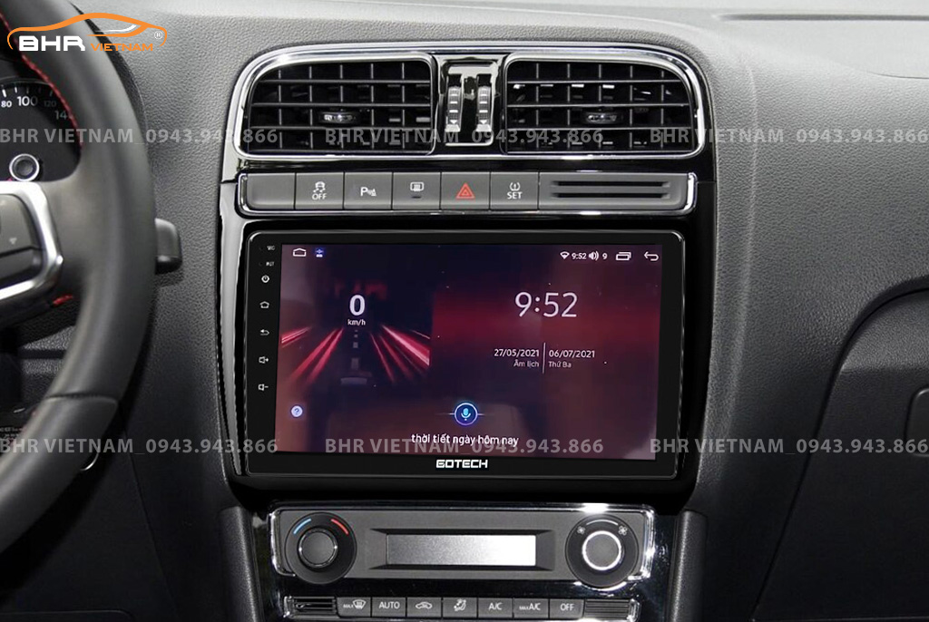 Điều khiển bằng giọng nói thông minh màn hình Gotech GT8 Max Volkswagen Polo 2009 - nay