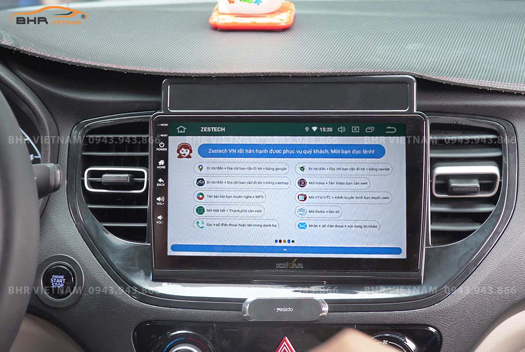 Điều khiển bằng giọng nói thông minh màn hình Kovar Plus 360 Hyundai Accent 2021 - nay