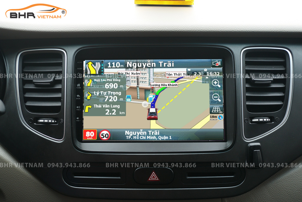 Bản đồ chỉ đường thông minh: Vietmap, Navitel, Googlemap trên Kovar T1 Kia Rondo 2014 - nay