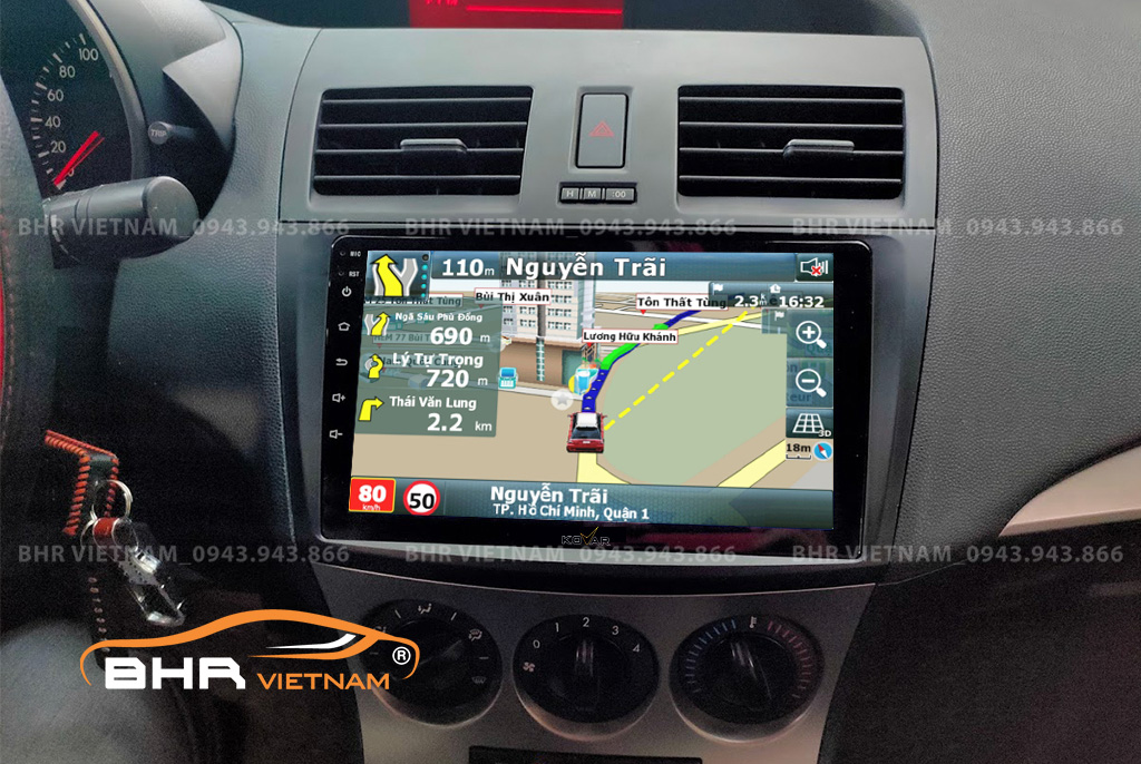 Bản đồ chỉ đường thông minh: Vietmap, Navitel, Googlemap trên Kovar T1 Mazda 3 2009 - 2013