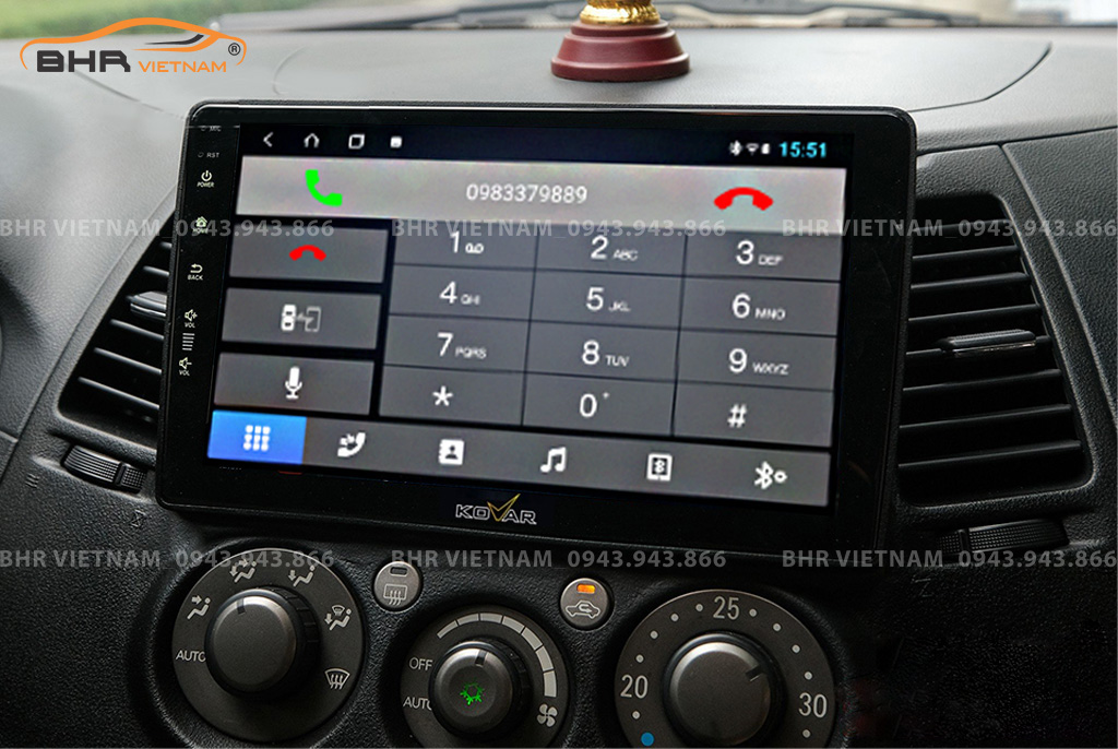  Kết nối điện thoại trên màn hình Kovar T1 Mitsubishi Grandis 2003 - 2011
