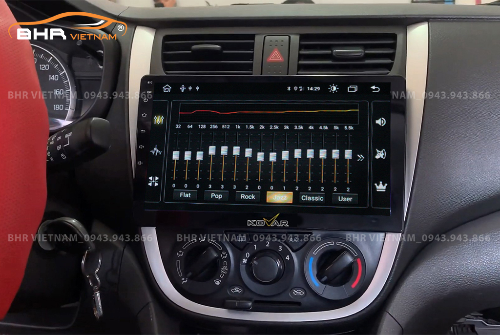 Trải nghiệm âm thanh DSP kênh trên màn hình Kovar T1 Suzuki Celerio 2020 - nay