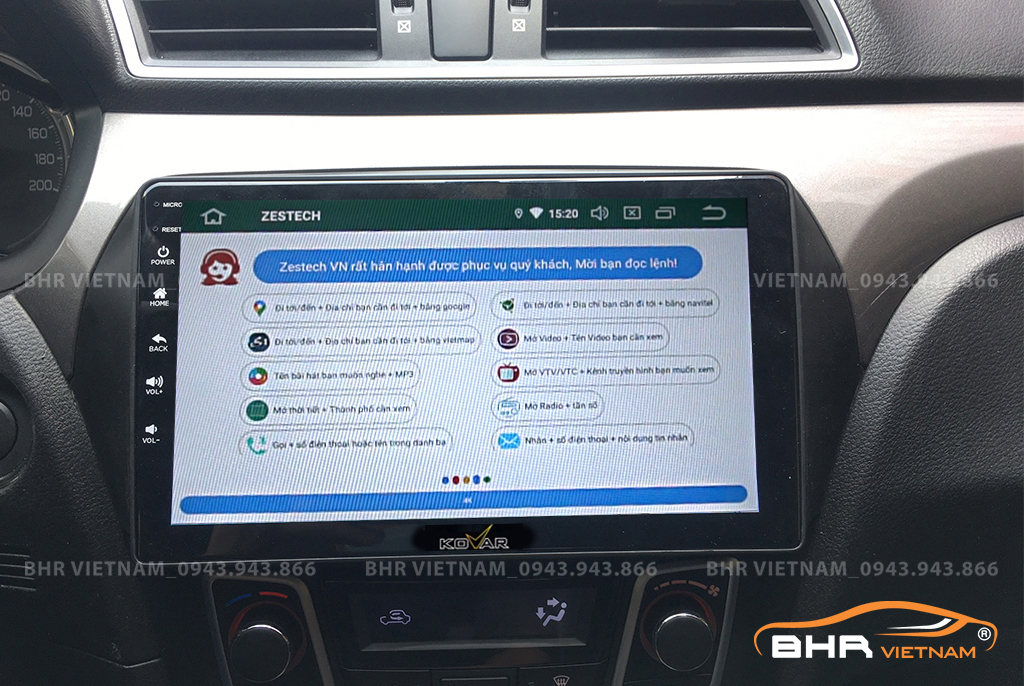 Điều khiển bằng giọng nói thông minh màn hình Kovar T1 Suzuki Ciaz 2016 - nay