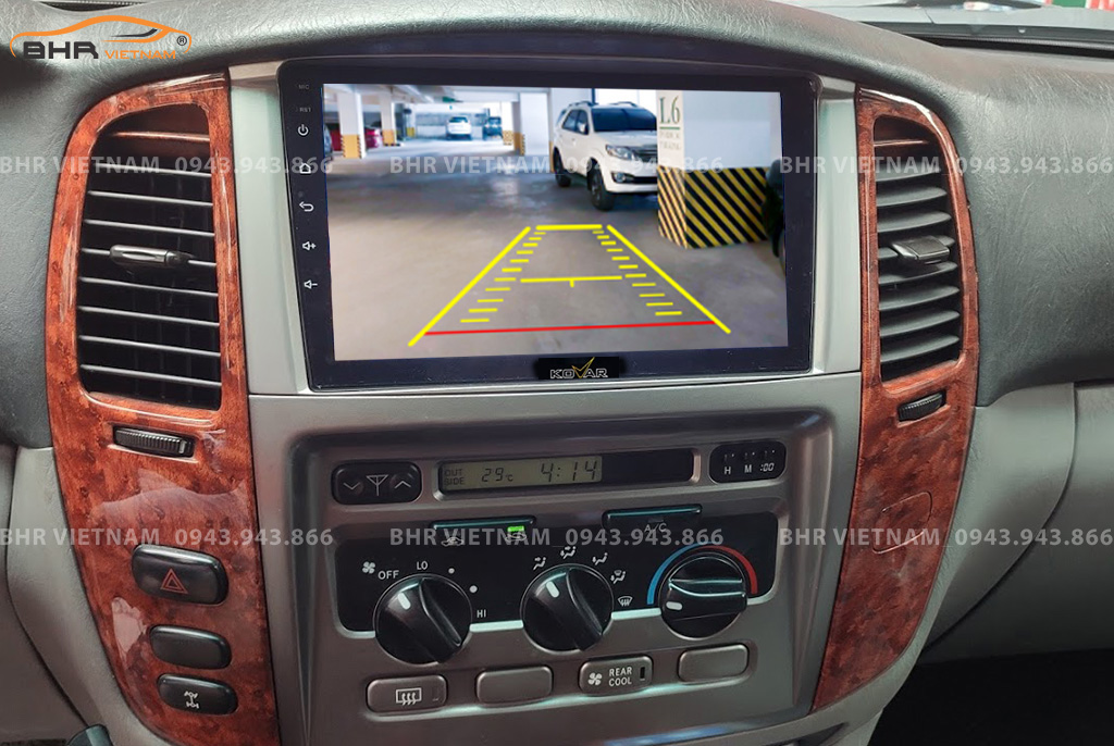  Màn hình DVD Kovar T1 Toyota Land Cruiser 1998 - 2007 tích hợp camera lùi