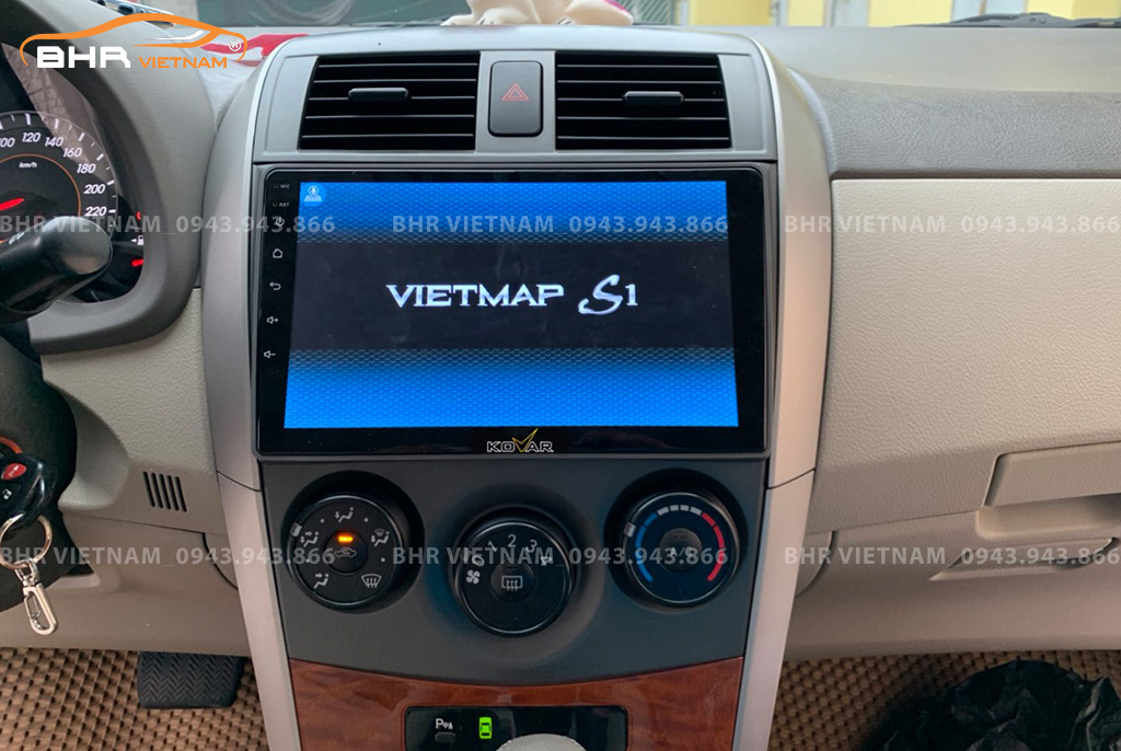 Bản đồ chỉ đường thông minh: Vietmap, Navitel, Googlemap trên Kovar T2 Toyota Altis 2008 - 2013