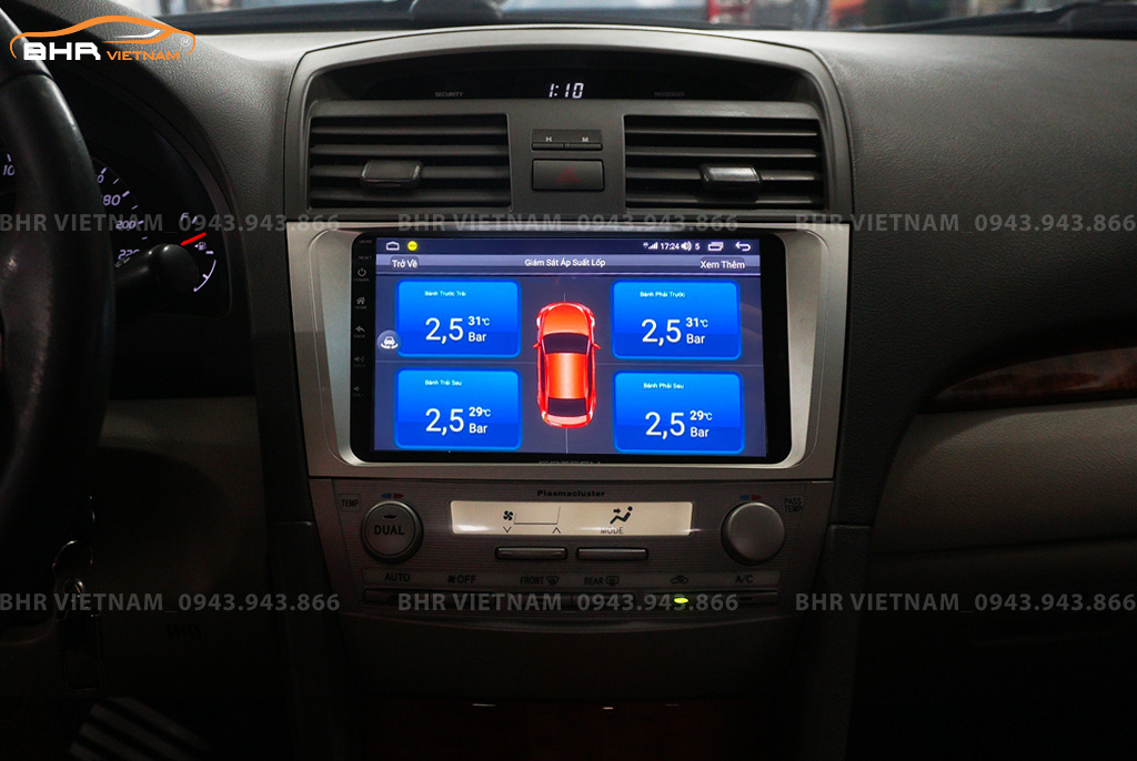  Màn hình DVD Kovar T2 Toyota Camry 2007 - 2011 tích hợp cảm biến áp suất lốp