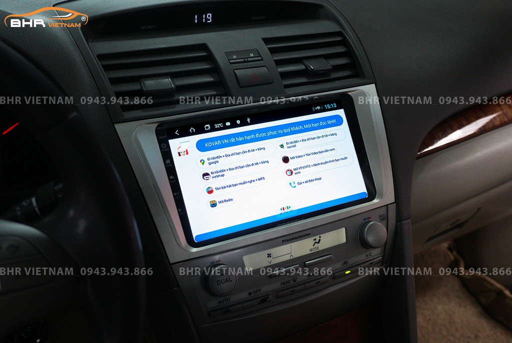 Điều khiển bằng giọng nói thông minh màn hình Kovar T2 Toyota Camry 2007 - 2011
