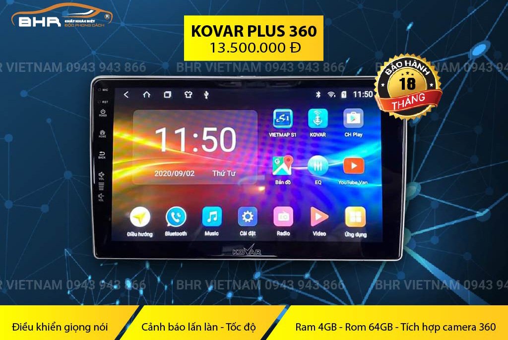 Thông số cấu hình màn hình Kovar Plus 360