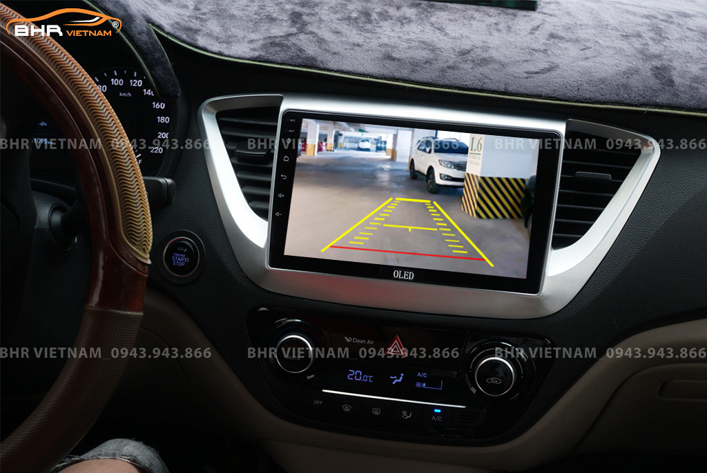 Màn hình DVD Oled C2 New Hyundai Accent 2017 - 2020 tích hợp camera lùi