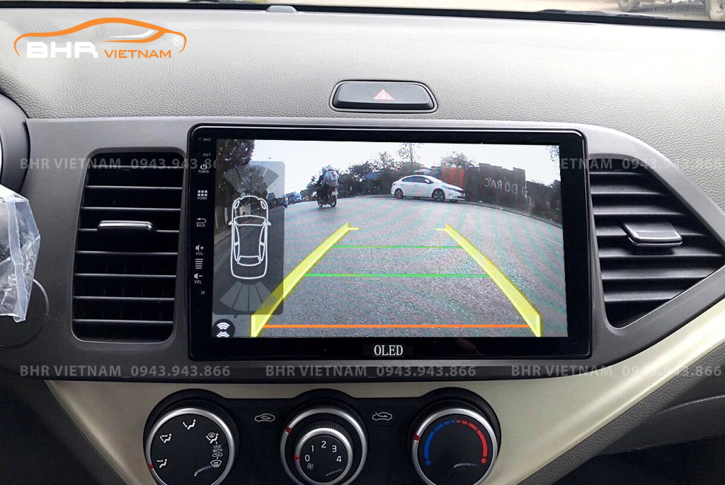 Màn hình DVD Oled C2 New Kia Morning 2011 - 2020 tích hợp camera lùi