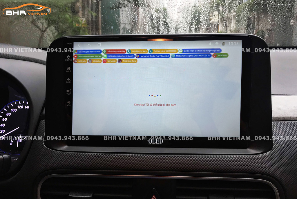 Điều khiển bằng giọng nói thông minh DVD Android Oled C8S Hyundai Kona 2018 - nay
