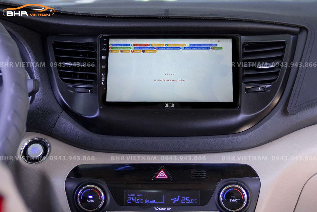 Điều khiển bằng giọng nói thông minh DVD Android Oled C8S Hyundai Tucson 2015 - 2018