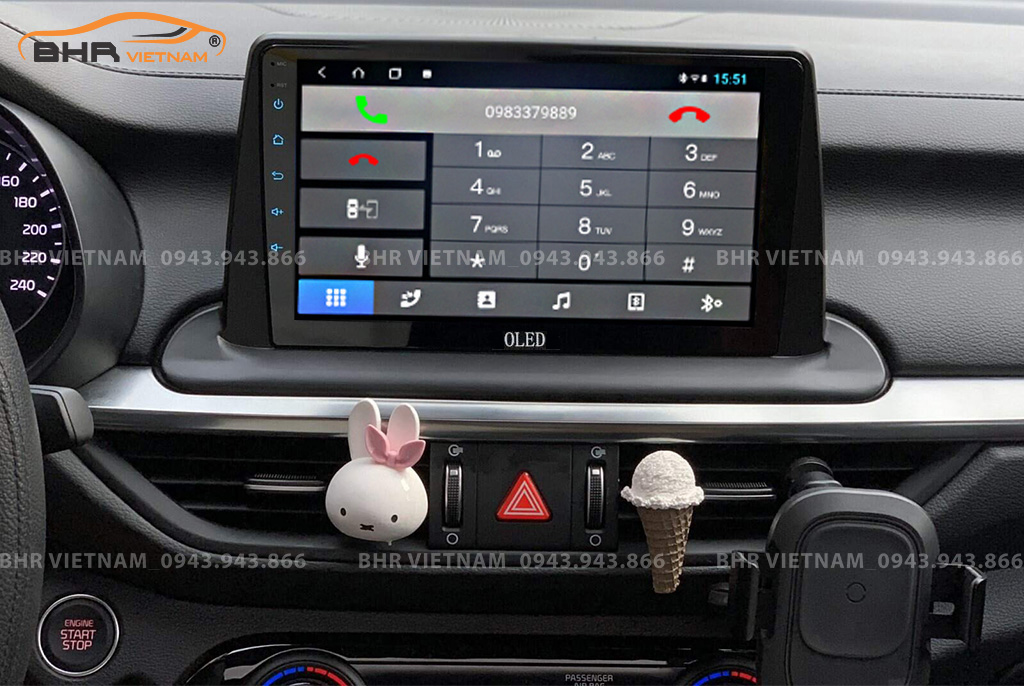 Kết nối điện thoại trên màn hình DVD Android Oled C8S Kia Cerato 2019 - nay