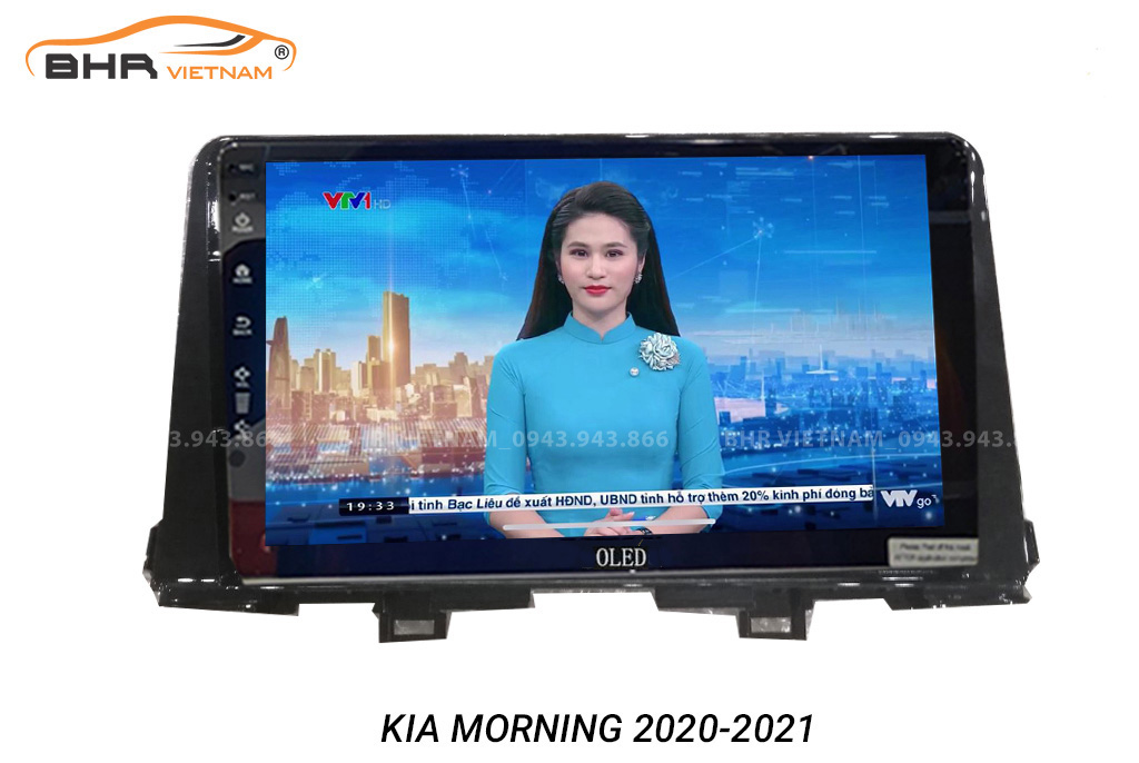 Giải trí Youtube, xem phim sống động trên màn hình DVD Oled C8S Kia Morning 2021 - nay