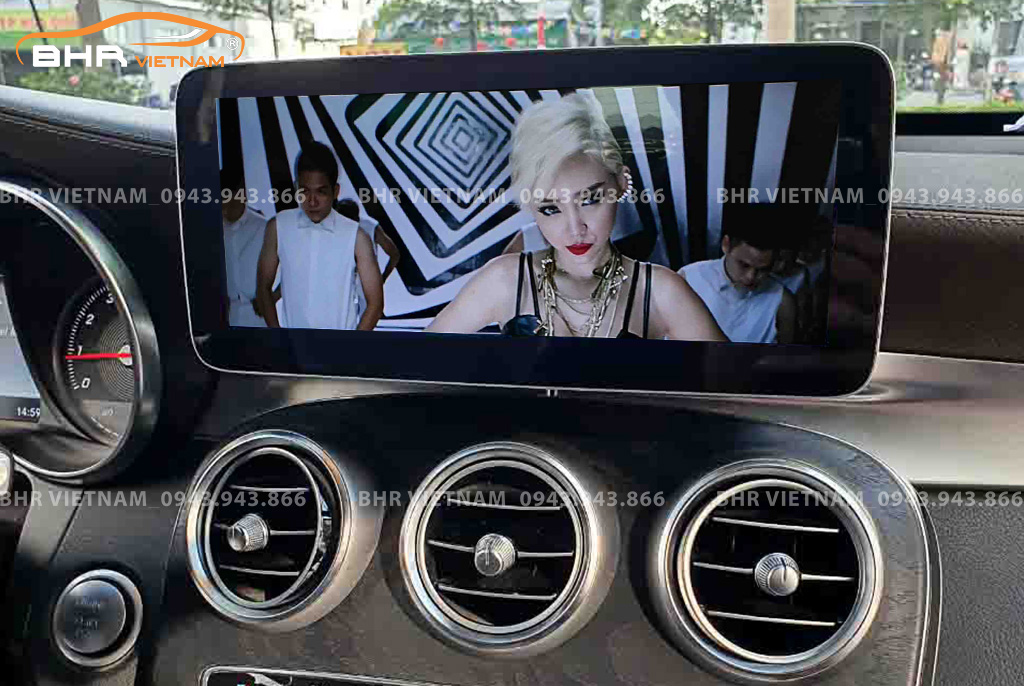 Giải trí Youtube, xem phim sống động trên màn hình DVD Oled Pro G68s Mercedes C Class 2015 - nay