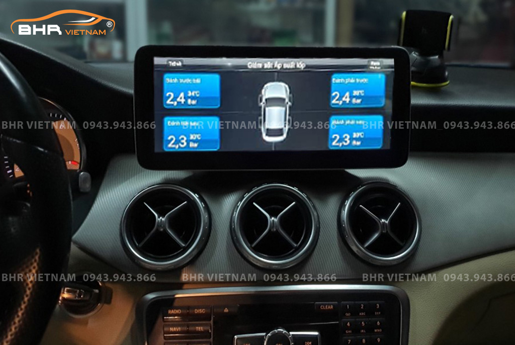 Hình ảnh quan sát cảm biến áp suất lốp Oled Pro G68s Mercedes CLA Class C117 2013 - nay