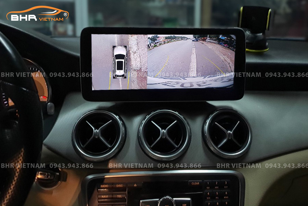 Hình ảnh trước và sau khi lắp màn hình DVD Oled Pro G68s Mercedes CLA Class C117 2013 - nay