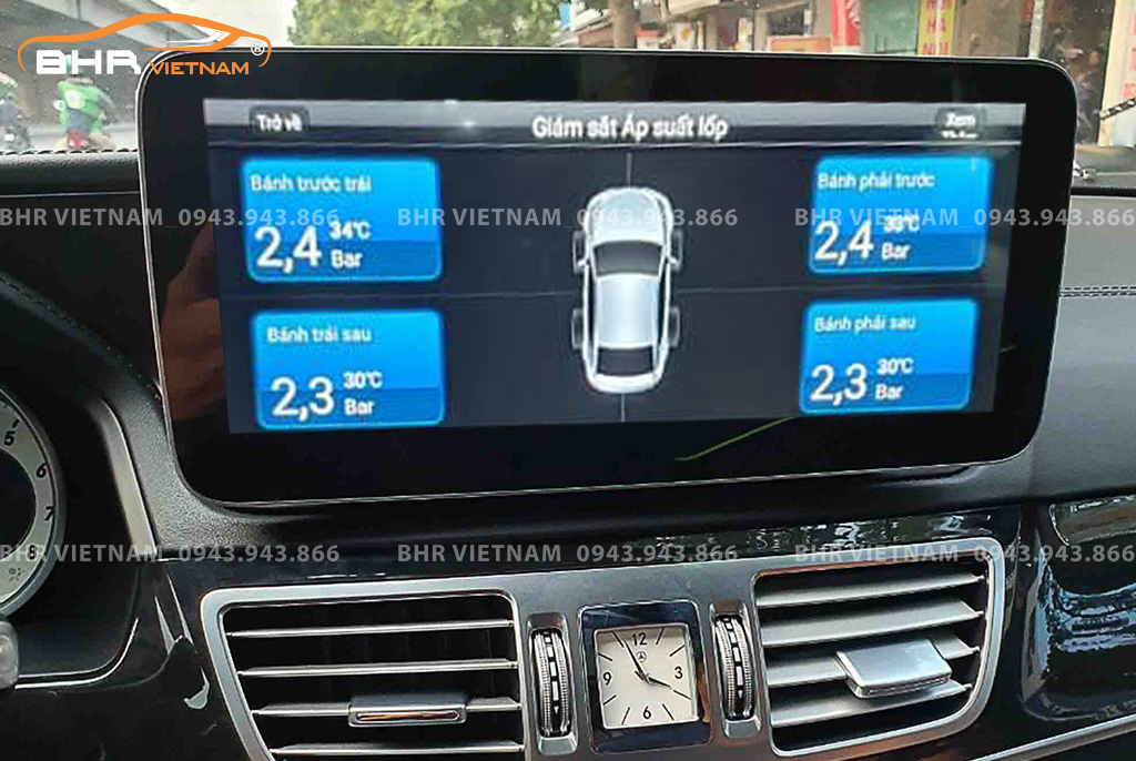Hình ảnh quan sát cảm biến áp suất lốp Oled Pro G68s Mercedes E Class 2013 - 2016