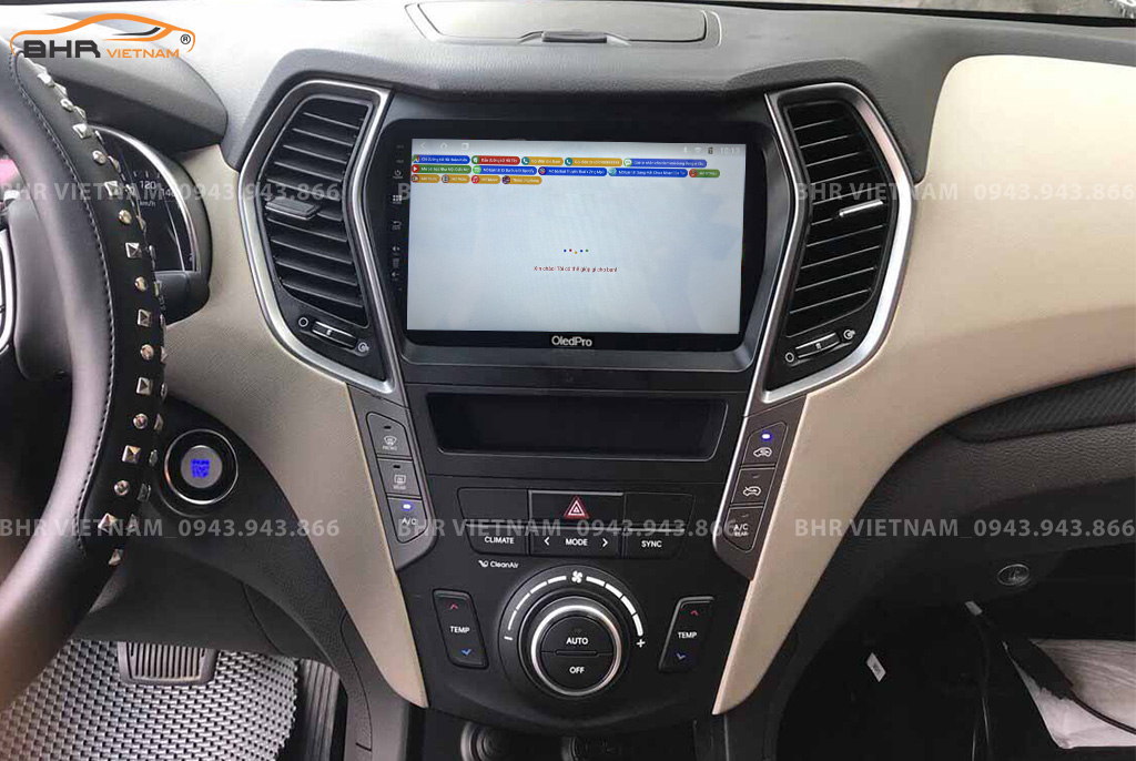 Điều khiển bằng giọng nói thông minh DVD Android Oled Pro X5S Hyundai Santafe 2012 - 2018