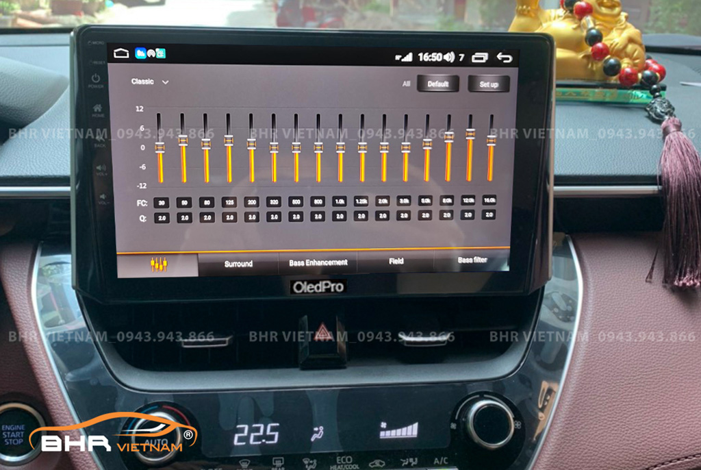 Kết nối điện thoại trên màn hình DVD Android Oled Pro X5S Toyota Cross 2020 - nay
